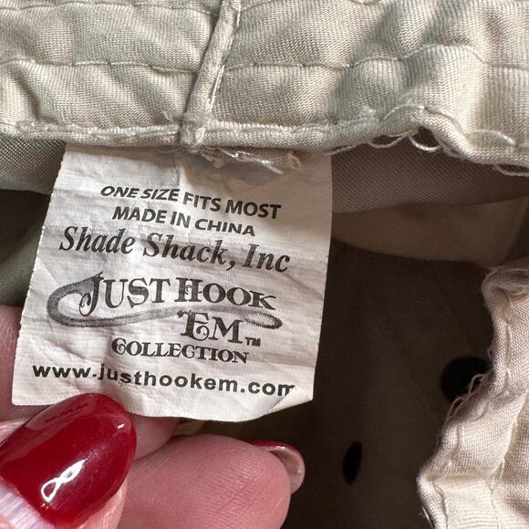 Shade Shack Just Hook Em Collection Boonie Hat Fishing Embroidered Marlin OS - Picture 4 of 8